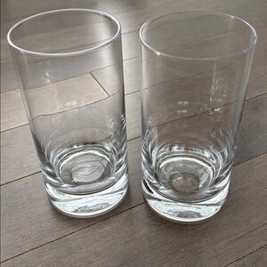 KATE SPADE Highball Glasses, Clear Glass Drinking Kitchen Dining Beverage Bar